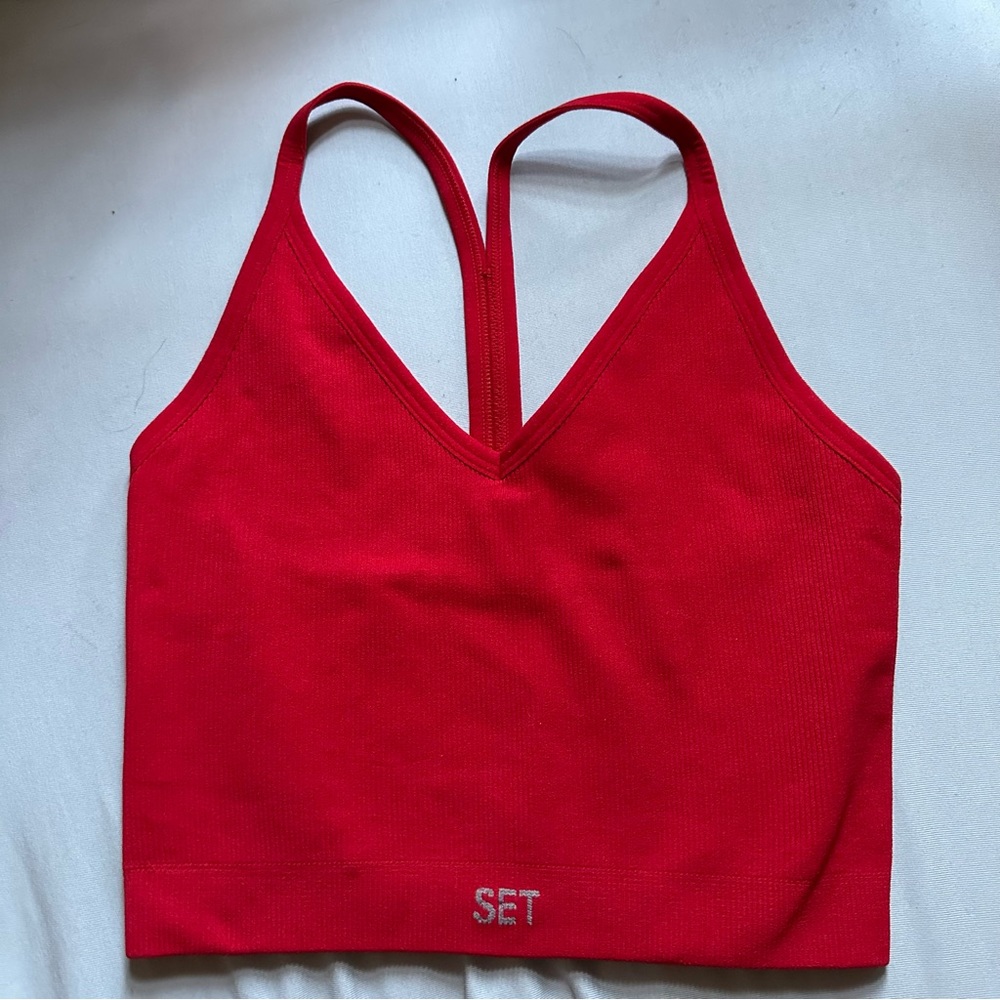 SETACTIVE SCULPTFLEX® RIBBED V BRA -BARN